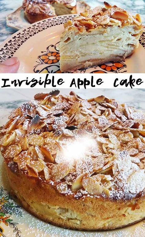 Magic Apple Cake, Best Cooking Apples, Famous Cakes, Apple Doughnut, Albanian Food, Beautiful Baking, Apple Cake Recipe, French Baking, Sliced Apples