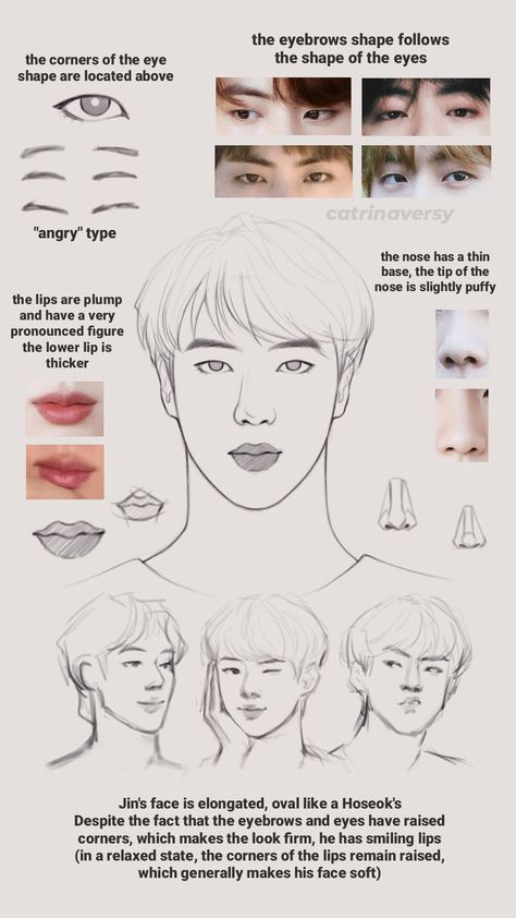 Face Studies, Head Anatomy, Kpop Men, Kpop Drawings, Sketch Inspiration, Fan Art Drawing, Bts Drawings, Anime Drawings Tutorials, Realistic Drawings