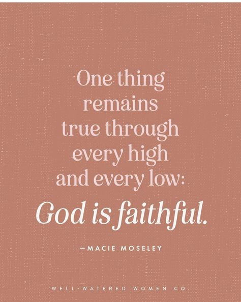 God Is Faithful, Love For God, Be Faithful, Study The Bible, The Mundane, Bible Prayers, Daily Bible Verse, Bible Studies, Christian Living