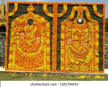 Hindu Traditional God Lord Venkateswaras Wife Stock Photo 1264524553 | Shutterstock Rangoli Designs For Competition, Devi Temple, Venkateswara Swamy, Tirupati Balaji, Lord Venkateswara, Diwali Pictures, Ganpati Decoration At Home, Ganapati Decoration, Decoration For Ganpati