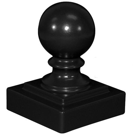 Freedom (Fits Common Post Measurement: 2-1/2-in; Actual: 2.75-in x 2.75-in) Heavy-Duty Black Aluminum Decorative Metal Fence Post Cap Black Aluminum Fence, Metal Fence Posts, Fence Post Caps, Outdoor Fencing, Post Caps, Lattice Fence, Deck Stairs, Building A Fence, Fence Lighting