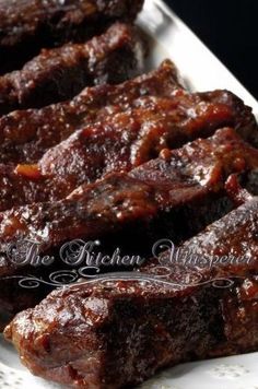 Slow Baked Boneless Beef Short Ribs Recipe Oven Roast Beef, Boneless Beef Short Ribs, Roasted Beef, Beef Short Rib Recipes, Short Ribs Recipe, Ribs Recipe, Beef Short Ribs, Braised Beef, Beef Ribs