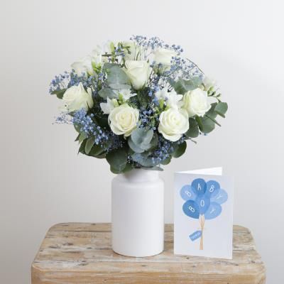 The Baby Boy Baby Boy Flowers Bouquet, Baby Boy Flower Arrangements, Baby Bouquet, Letterbox Flowers, Flowers Delivery, Lily Plants, Rose Lily, Happy Birthday Gifts, Send Flowers