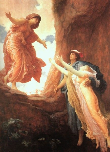 Demeter and Persephone Harvest Goddess, Frederick Leighton, Persephone Art, Frederic Leighton, Leeds Art Gallery, Lawrence Alma Tadema, Greek Paintings, Arte Occulta, Walter Crane