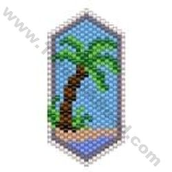 Palm Tree Beach, Diy Seed Bead Earrings, Beaded Earrings Tutorials, Brick Stitch Pattern, Tree Earrings, Bead Pattern, Bead Stitching, Earring Tutorial, Earring Tree