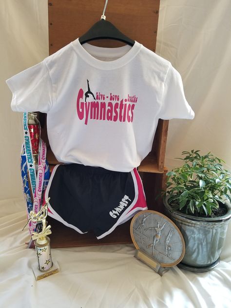 Gymnastics Clothes, Gymnastics Shorts, Moms Funny, Gymnastics Shirts, Character Board, Gymnastics Pictures, Gymnastics Outfits, Custom Made Clothing, Girls Clothing Sets