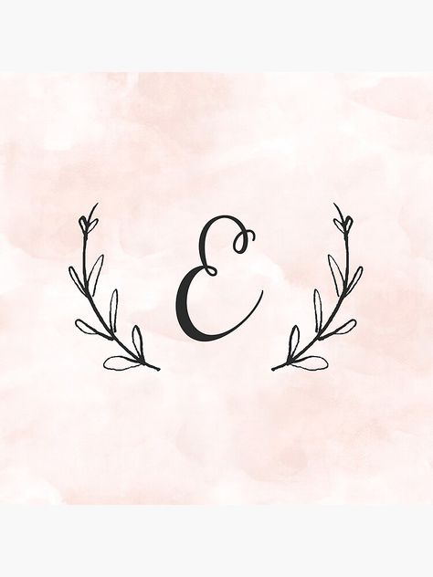 Letter E Tattoo Ideas Initials, E Profile Picture Letter, Letter E Aesthetic, Letter E Wallpaper, E Wallpaper Letter, Letra E Aesthetic, E Tattoo Letter, Cursive E, E Tattoos