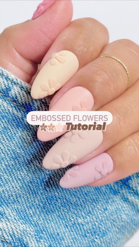 The perfect fall nail trend!! 🍁🍂🥵 Embossed flowers 🌼💅🏽 FOLLOW & SAVE this easy tutorial for inspo! Using @dndgel (code: JEN25) •Adobe… | Instagram Fall Nail Trends, Nail Trend, Pink Nail Art, Coffin Shape Nails, Fallen Leaves, Halloween Nail Designs, Fall Feels, Fall Nail, Nail Art Inspiration