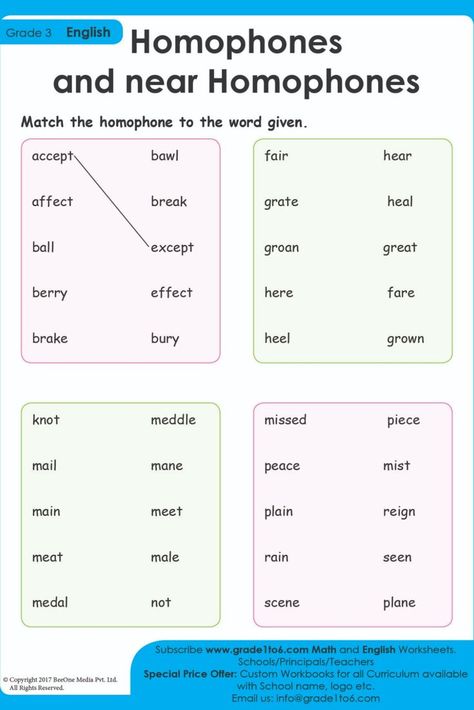 English Worksheets For Grade 1, Grade School Activities, Homophones Worksheets, Homophones Words, Basic Drawing For Kids, Math Multiplication Worksheets, Free English Worksheets, Worksheets For Grade 1, Grammar For Kids