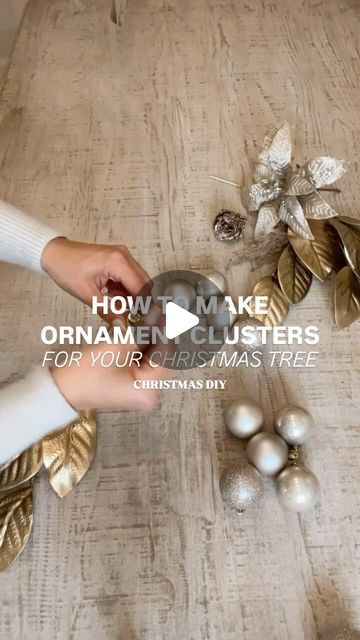 Paola Medina on Instagram: "Comment “SHOP” for links to my top and Viral Christmas decor picks!

These clusters are one of my must-haves when I decorate my trees.

✨Each cluster is made out of 10ct ornaments to make your tree look fuller! I use about 10 clusters total for my 7.5’ Christmas tree 🎄 but you could definitely add more than that!

Steps:
1. Thread one ornament with twine or curling ribbon and tie.
2. Thread 2 round ornaments on each side of your twine ends for a total of 4 and tie again.
3. Repeat step 2 and tie.
4. Add another ornament and tie.
5. Tie again to add a hanging loop.

Christmas decor ideas, diy Christmas decor
Christmas ornament clusters
Christmas tree decor ideas
Christmas decoration tutorial" Making Ornament Clusters, Christmas Tree Ornament Clusters, Christmas Ornament Clusters, Cluster Ornaments On Tree, Ornament Clusters On Tree, Ornament Clusters, Ideas Christmas Decoration, Christmas Tree Decor Ideas, Tree Decor Ideas