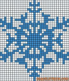 Snowflake perler bead pattern Pixel Art Noel, Snowflake Cross Stitch, Pola Kristik, Perler Patterns, Snowflake Pattern, Tapestry Crochet, Crochet Chart, Loom Patterns, Knitting Charts