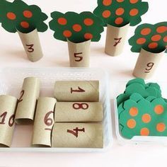 Toilet Paper Rolls, Math Activities Preschool, Kids Learning Activities, Toddler Learning Activities, Paper Rolls, Preschool Learning Activities, Preschool Math, Montessori Activities, Toddler Learning