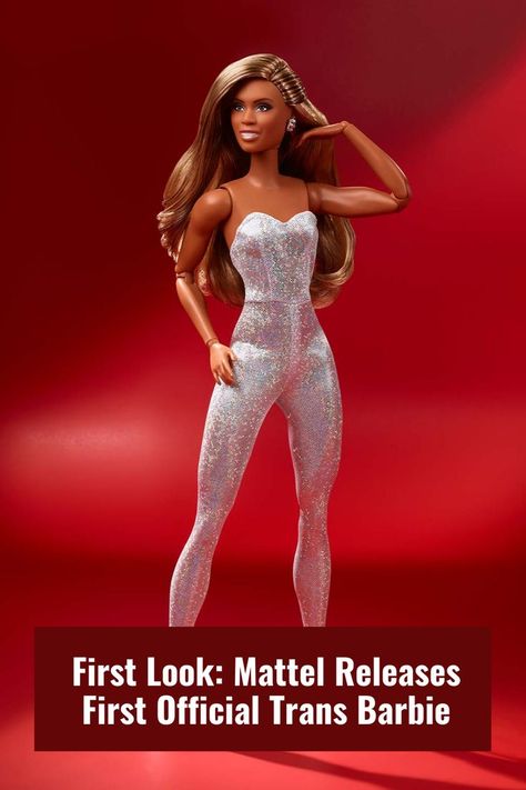 Can you guess what LGTB icon Mattel modeled their first official trans Barbie after? Click the link and take a look at the first official images to find out! Trans Barbie Doll, Drag Dresses, Lgbtq Icons, Too Much Work, Shopping Link, Laverne Cox, Mattel Dolls, Pride Month, 50th Birthday