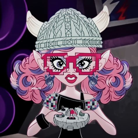 #Kjersti Trollson #Monster High #Icon #Simple #MH #Cartoon #Movies #Fabulous Monsters #2D Monster High Kjersti Trollson, Monster High Christmas Pfp, Mh Wallpaper, Mh Characters, Mh Aesthetic, Monster High Icon, High Characters, Picture Banner, Monster High Pictures