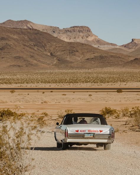 "Meeting in the middle of the desert always made me nervous" A little day-after Vegas wedding shoot in the desert at the dried lake beds and a nod to Scorsese's iconic film, Casino 🎰 #desertwedding #vegaswedding #lasvegas #lasvegaswedding #elopementphotographer Vegas Desert Aesthetic, Vegas Desert Wedding Photos, Vegas Wedding Desert, Eloping In Vegas Aesthetic, Vegas Cowboy Wedding, Las Vegas Desert Aesthetic, Vintage Palm Springs Wedding, Vegas Desert Elopement, Las Vegas Desert Wedding