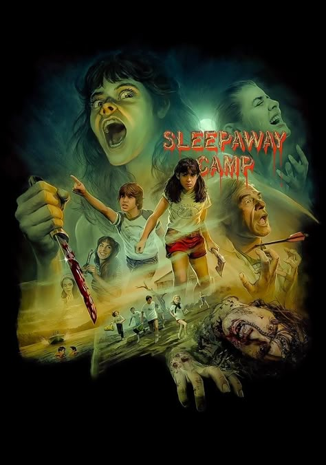 Sleepaway Camp 1983, 1980s Horror Movies, Camp Poster, 80s Movie Posters, Movies To Watch Teenagers, Sleepaway Camp, Horror Stuff, Horror Pictures, Spooky Movies