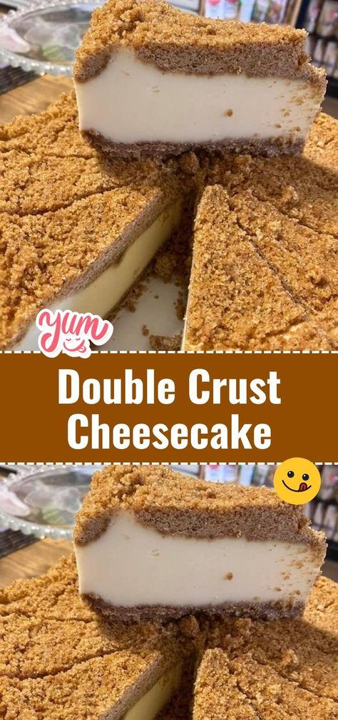 Indulge in the richness of Double Crust Cheesecake. Creamy cheesecake encased in a buttery, flaky crust, it's a dessert that's doubly delightful. #Cheesecake #DoubleCrust #SweetIndulgence Double Crust Cheesecake Recipe, Thick Crust Cheesecake, Desserts With Cookie Crust, Double Crusted Cheesecake, Oatmeal Crust Cheesecake, Cheesecake Crust Ideas, Sugar Cookie Crust Dessert, Quick Cheesecake Recipes, Double Crust Cheesecake