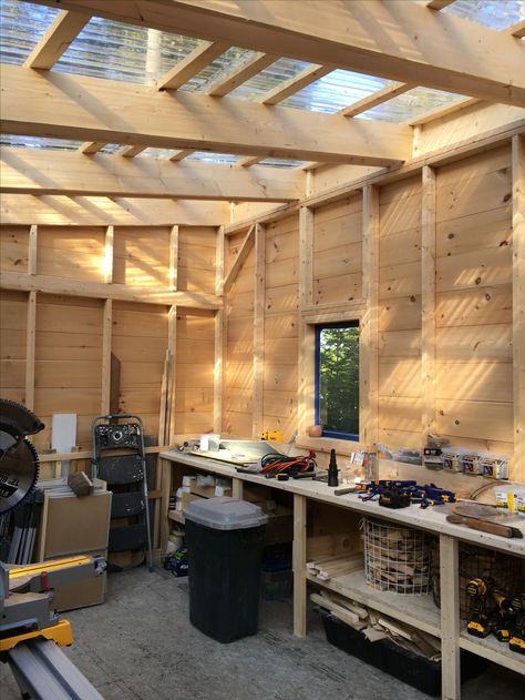 Sunroom Greenhouse, Woodshop Organization, Backyard Sheds, Potting Sheds, Outdoor Sheds, Timber Frame, Wood Shop, Carpentry, Sheffield