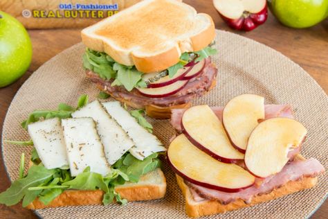 Honey Sandwich, Apple And Honey, Apple Sandwich, Potato Rolls, Ham Sandwich, Potato Roll, Ham Sandwiches, Butter Bread, Apples And Cheese