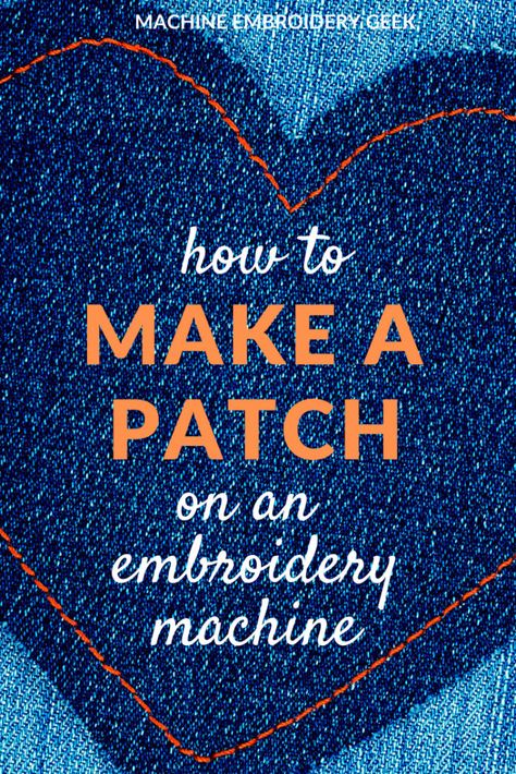 User Your Embroidery Machine to Make a Patch | #machineembroidery #embroiderymachine #howtomakeapatch #patch How To Embroider Patches Embroidery Machines, Diy Embroidery Patch Tutorials, How To Embroider Patches, How To Make Embroidery Patches, How To Make Patches Embroidery, Embroidery Machine Projects Free Pattern, Embroidery Education, Machine Embroidery Inspiration, Embroidery Machine Projects