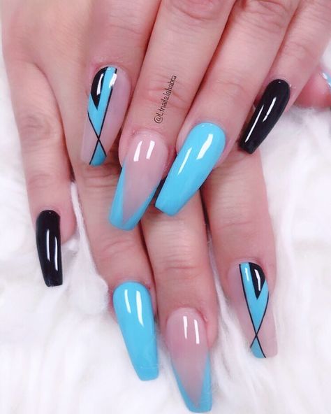 Light Blue Nail Ideas, Light Blue Nail, Blue Nail Ideas, Light Blue Nails, Cinderella Wedding, Pretty Nail Art Designs, Black Nail Designs, Blue Nail, Pretty Nail Art