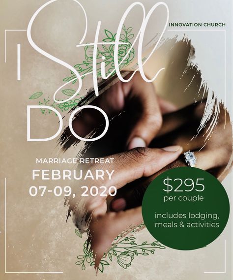 Our INLove Marriage Ministry are gearing up for the Retreat! Relationship Seminar Flyer Design, Retreat Poster, Marriage Seminar Flyer Design, Couples Retreat Movie, Couples Retreat, Marriage Retreats, Church Graphics, Couples Retreats, Sermon Series