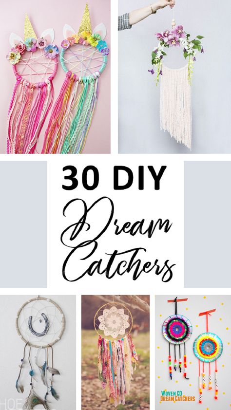 These 30 DIY dream catchers all serve as ideal decorations for your home, or even for special occasions such as weddings, baby showers, or birthdays. Dream Catcher Ideas, Diy Dream Catchers, Homemade Dream Catchers, Make A Dream Catcher, Diy Crafts Easy At Home, Making Dream Catchers, Owl Dream Catcher, Diy Dream Catcher, Diy Dream Catcher Tutorial