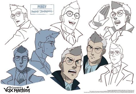 Phil Bourassa on Instagram: “Some season one Percy expressions. I draw sheets like this in order to provide additional on model reference for our animation team that…” Phil Bourassa, Expression Sheet, Character Reference Sheet, Critical Role Characters, Comic Book Art Style, Model Reference, Critical Role Fan Art, Vox Machina, Art Animation