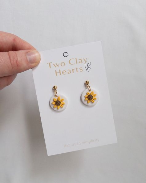 Do you find earrings hard to wear because they irritate your ears? Well here at Two Clay Hearts, we only use high quality surgical stainless steel which is nickel free and hypoallergenic. This means you won’t feel that annoying itching or burning when you wear any of our earrings, whether hoops, studs or dangles. Even better, they are super lightweight and won’t drag down your ears. You’ll genuinely get to the end of the day and forget you even have earrings on. So what are you waiting... Sunflower Accessories, Small Sunflower, How To Clean Earrings, Polymer Clay Flower Jewelry, How To Make Clay, Polymer Clay Jewelry Diy, How To Make Rings, Clay Jewelry Diy, Clay Art Projects