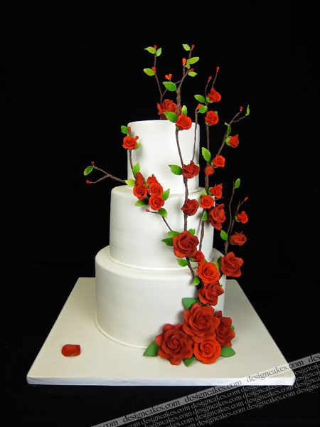 . Cake Wrecks, Red Rose Wedding, Gorgeous Wedding Cake, Roses Wedding, Rose Cake, Special Cake, Beautiful Wedding Cakes, Gorgeous Cakes, Wedding Cake Designs