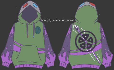 Rottmnt Hoodie Design, Rottmnt Crochet, Rottmnt Clothes, Tmnt Inspired Outfits, Rottmnt Merch, Rottmnt Fashion, Tmnt Clothes, Tmnt Hoodie, Tmnt Characters