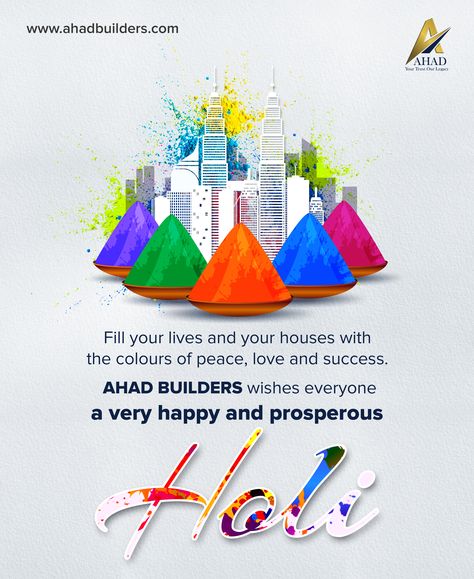 Holi Creative Ads, Holi Creatives, Social Media Festival Post, Holi Cards, Holi Creative, Holi Ideas, Real Estate Creative Ads, Festival Ads, Festival Graphics