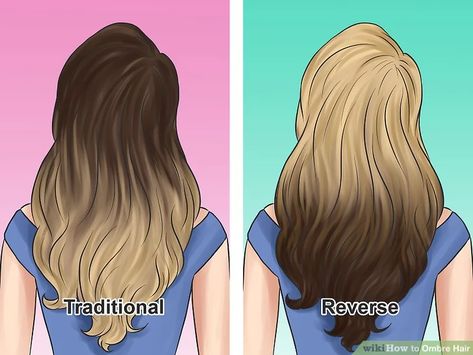 How to Ombre Hair (with Pictures) - wikiHow How To Ombre Hair, Ombre Hair Technique, How To Ombre Your Hair, Ombre Hair At Home, How To Ombre, Ombre Hair Tutorial, Hombre Hair, Reverse Ombre Hair, Diy Ombre Hair