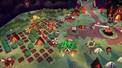 Farming Guide, Cult Of The Lamb, Farm Layout, Lamb Decorations, Farm Design, The Lamb, Cooking Ingredients, Foods To Eat, Pumpkin Seeds