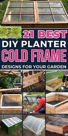 Protect your plants from the cold with these functional and easy DIY cold frames. Easy Cold Frame Diy, Cold Frames Gardening, Cold Frames From Old Windows, Cold Frame Ideas, Dyi Garden, Cold Frame Plans, Gardening Knowledge, Garden Ideas Budget Backyard, Passive Solar Greenhouse