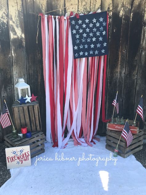 4th Of July Backdrop Photo Shoot, Patriotic Mini Session, 4th Of July 1st Birthday Photo Shoot, 1st 4th Of July Pictures, Fourth Of July Pictures Kids, Christmas In July Mini Sessions, 4 Of July Photoshoot Ideas, Fourth Of July Photo Backdrop, Patriotic Photo Booth