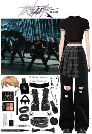 Chk Chk Boom - Stray Kids Outfit | ShopLook Chk Chk Boom Outfit, Stray Kids Ate Outfits, Felix Inspired Outfits, Straykids Inspired Outfits, Straykids Concert Outfit, Stray Kids Concert Outfit Ideas, Skz Inspired Outfit, Stray Kids Outfits Inspired, Skz 9th Member Outfit