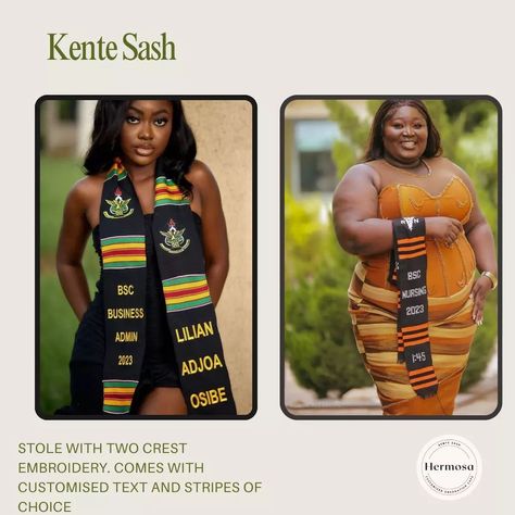 We have beautifully crafted kente Sashes available for all our Grads. 2024 Grad?? The time is now!!!! Get into of DM let's create something beautiful . . #kentesash #kente #graduation #hermosagrad #graduate Grad Cap Designs, Time Is Now, 2024 Graduation, Class Of 2024, The Time Is Now, Create Something, Scarf Design, Graduation Cap, Something Beautiful