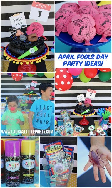 April Fools Day Party, Funny April Fools Pranks, Best April Fools, Kids Comedy, Day Party Ideas, April Fools Pranks, Boys 1st Birthday Party Ideas, April Fool, Fools Day