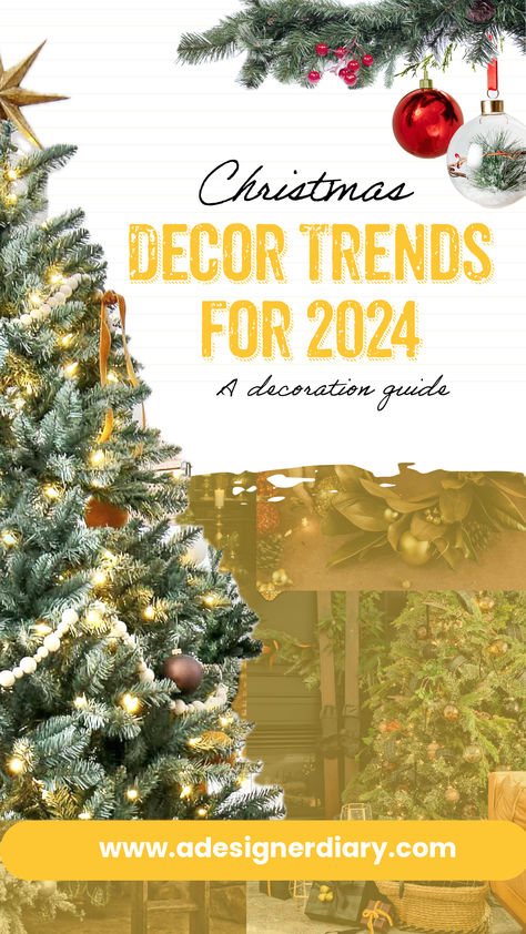 ✨ Explore the top Christmas decoration trends for 2024! 🎄 From rich greens to artisanal touches, discover how to style your home with festive charm. Tap to read more! 🎅✨ How To Decorate For Christmas, Christmas Decor Trends, Decorate For Christmas, Handcrafted Ornaments, Trends For 2024, Bold Color Palette, Christmas Trends, Home For The Holidays, How To Decorate