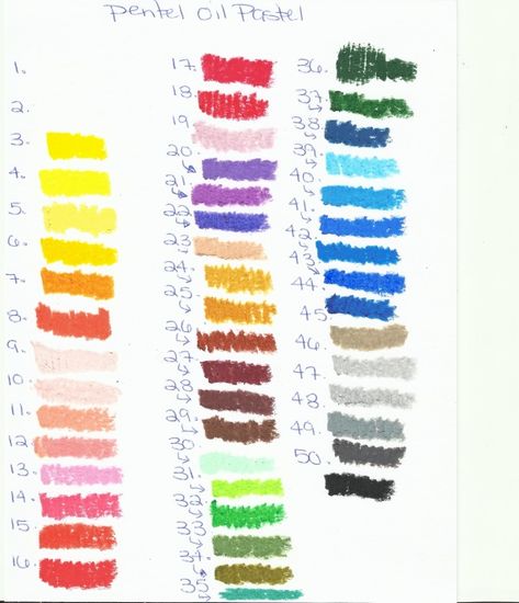 Oil Pastel Color Combinations, Pentel Oil Pastels, Pentel Art, Oil Pastel Colours, Color Crayons, Journal Spreads, Oil Pastels, Color Studies, Personal Project