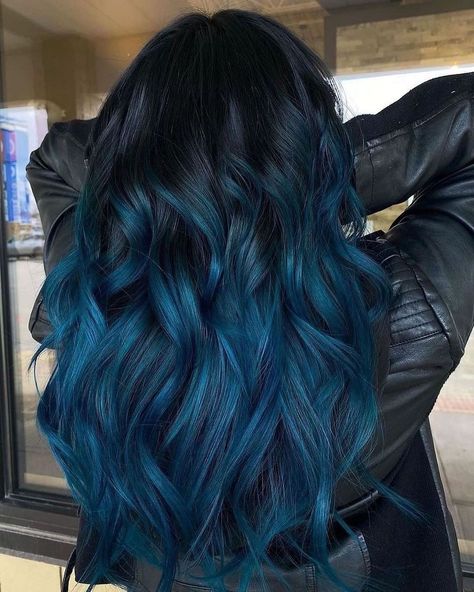 Joico | Are you captivated by this blue hue too? 🤩✨💙 @melindanemecek #Joico Formula: Formula 1 (Roots): LumiShine Permanent Crème Color 1N with 5… | Instagram Crème Color, Hair 2024, Creme Color, Peacock Green, Green Sapphire, Pretty Hair, Sapphire Blue, Blue Hues, Pretty Hairstyles