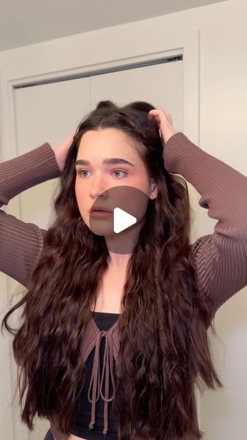 Rope Braid Curls, Half Up Braid, Braid Hack, Braid Curls, Rope Braid, Half Up, Billie Eilish, Chloe, Braids