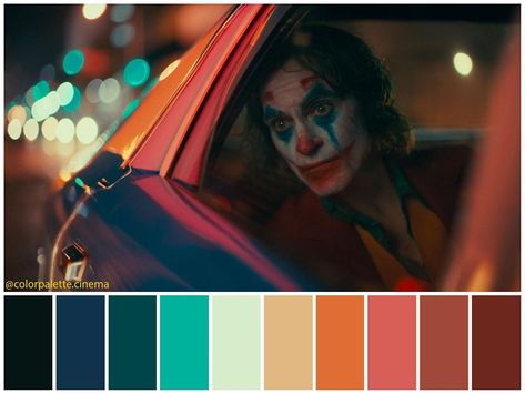 Color Palette Cinema on Instagram: “: “Joker” (2019). •Directed by Todd Phillips •Cinematography: Lawrence Sher •Production Design: Mark Friedberg •Set Decoration: Kris Moran…” Todd Phillips, Color In Film, Movie Color Palette, Joker 2019, Cinema Colours, Movie Screenshots, Moonrise Kingdom, Color Script, Cinematic Lighting