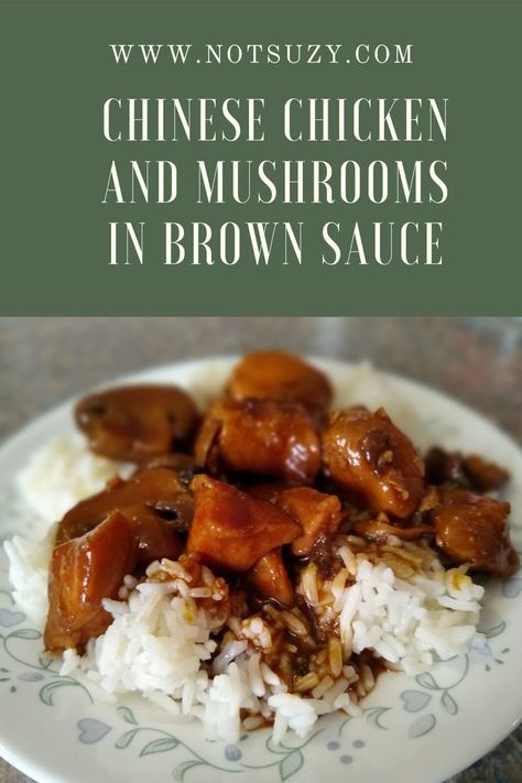 Takeout Chinese Chicken and Mushrooms in Brown Sauce Chicken And Mushroom Recipes, Double Recipe, Recipes Spicy, Chicken And Mushrooms, Chicken And Mushroom, Chinese Cooking Wine, Crimini Mushrooms, Brown Sauce, Chinese Chicken