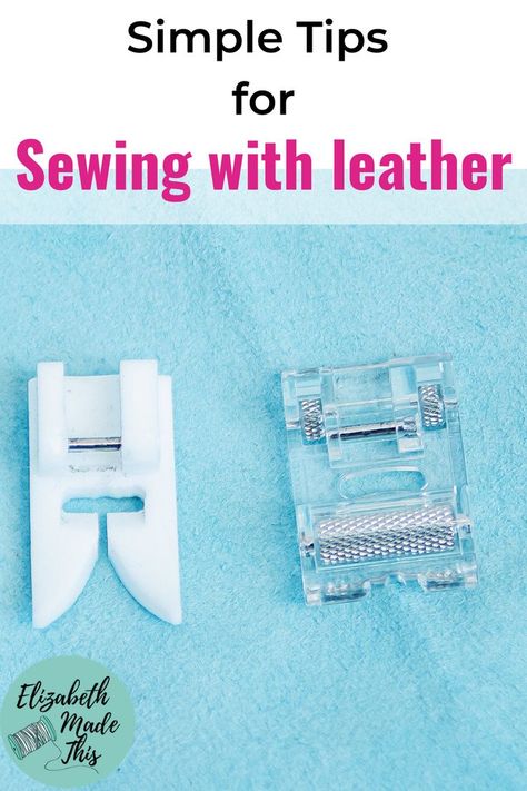 How To Sew Leather On Sewing Machine, Leather Sewing Machine, Leather Bag Tutorial, Leather Types, Leather Glue, Tips For Sewing, Diy Leather Projects, Tandy Leather, Upholstery Diy