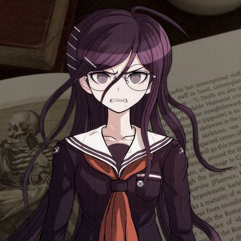 Toko Fukawa Pfp, Danganronpa Fukawa, Toko Fukawa Icons, Danganronpa Toko, Ultra Despair Girls, Danganronpa Another, Toko Fukawa, Creepy Core, Danganronpa Trigger Happy Havoc