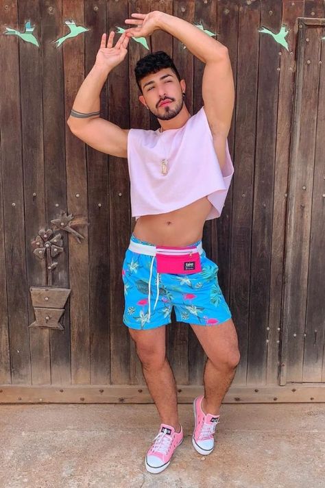 Summer Beach Fashions; 56 Free Idea Fashion Spring / Summer Best Trend Outfits New 2019 - Page 49 of 56 - clear crochet Gay Outfits, Social Clothes, Summer/fall Outfits, Party Outfit Men, Festival Outfits Men, Mens Crop Top, Gay Outfit, Mens Summer Outfits, Gay Fashion