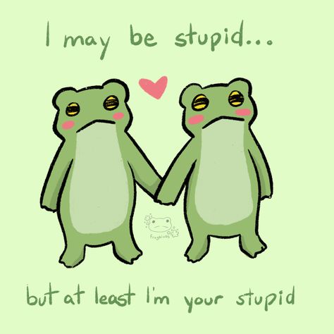 Frog I Love You, Frogs With Buttcheeks, Frog Matching Pfp, Frogs In Love, Frog Love, Nerdy Humor, Frog Meme, Frog Pictures, Frog Drawing