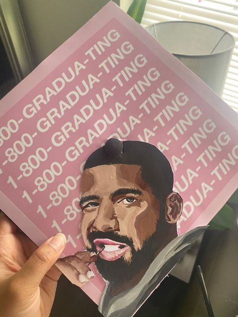 If Your Reading This I Graduated, Drake Inspired Graduation Caps, Drake Grad Cap Ideas, Drake Graduation Cap Ideas, Graduation Cap Designs Mac Miller, The Weeknd Graduation Cap, Drake Graduation Cap, College Graduation Cap Ideas, Creative Graduation Caps